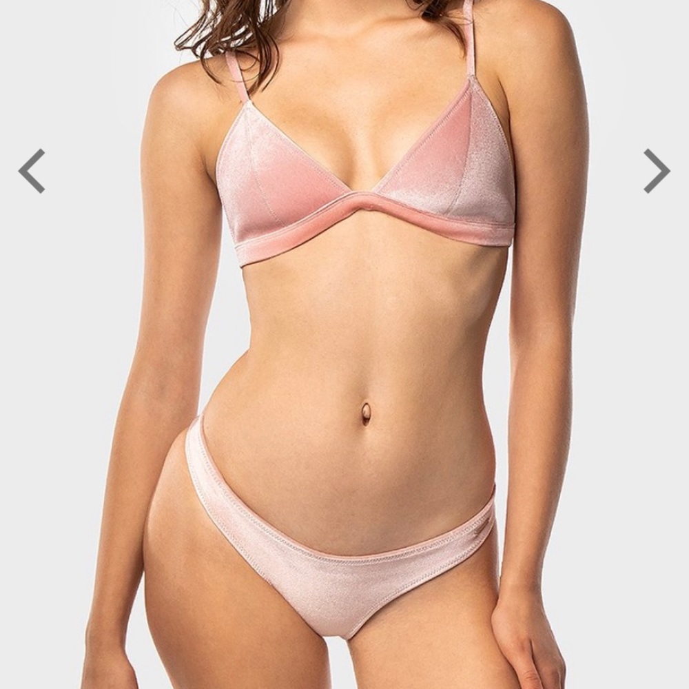 Blackbough Velvet Bikini Set